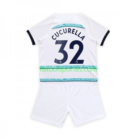 Camiseta Chelsea Cucurella 32 Niño Segunda Equipación 2022/2023
